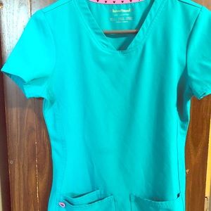 Heart soul scrub top